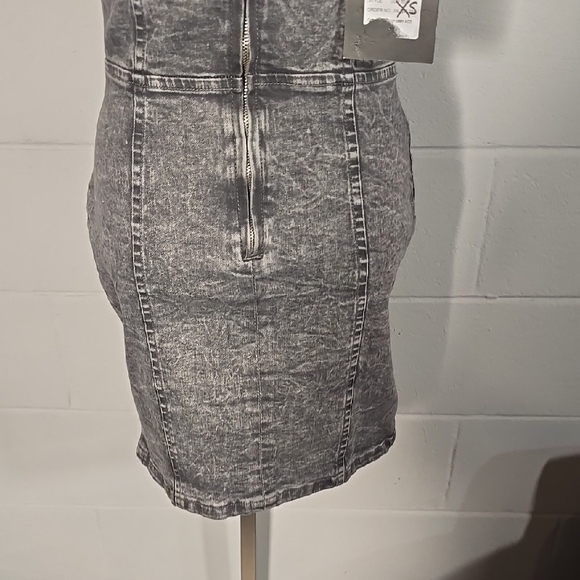 Parisian Works Gray Ruched Bodycon Mini Dress - Picture 6 of 9